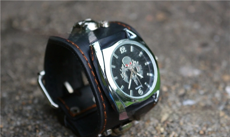 Personalized Men's Skull Square Watch