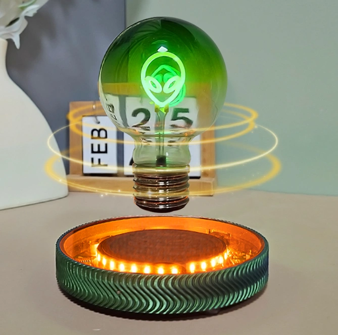 Magnetic Levitation Heart-shaped Bulb Creative Night Light