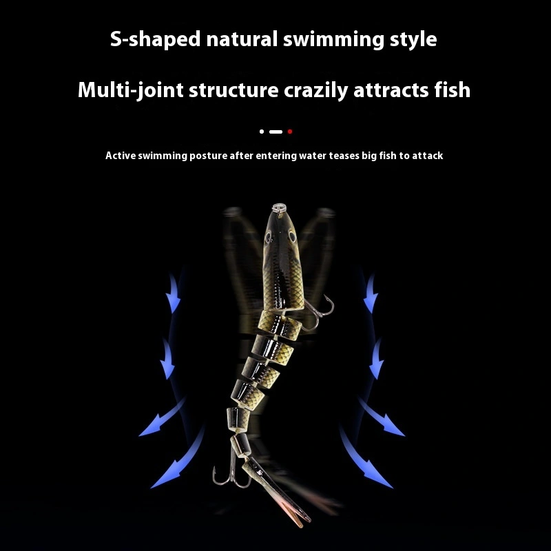 Multi-section Fish Bionic Loach Lure Suit Tossing Slow Sinking