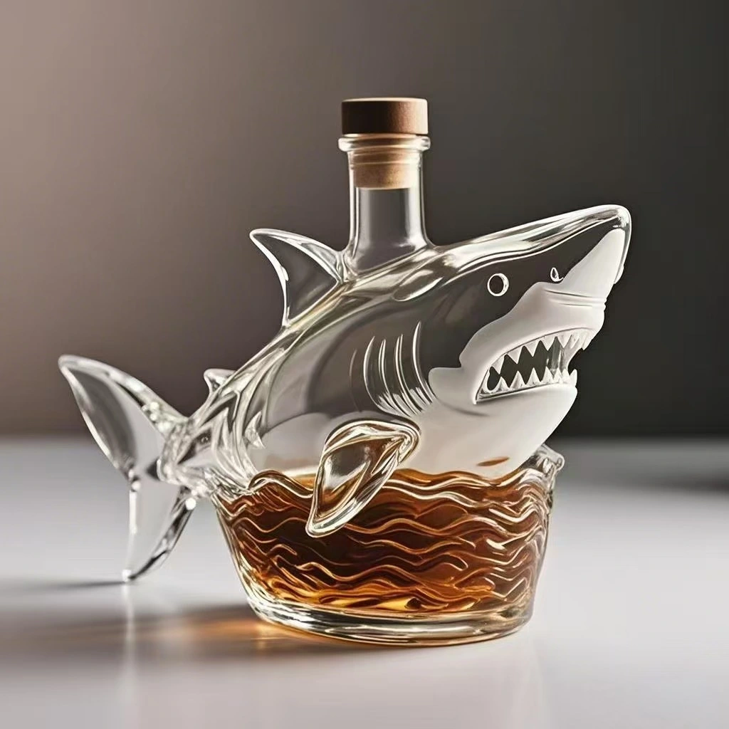 Household Portable Shark Whiskey Creative Wine Bottle