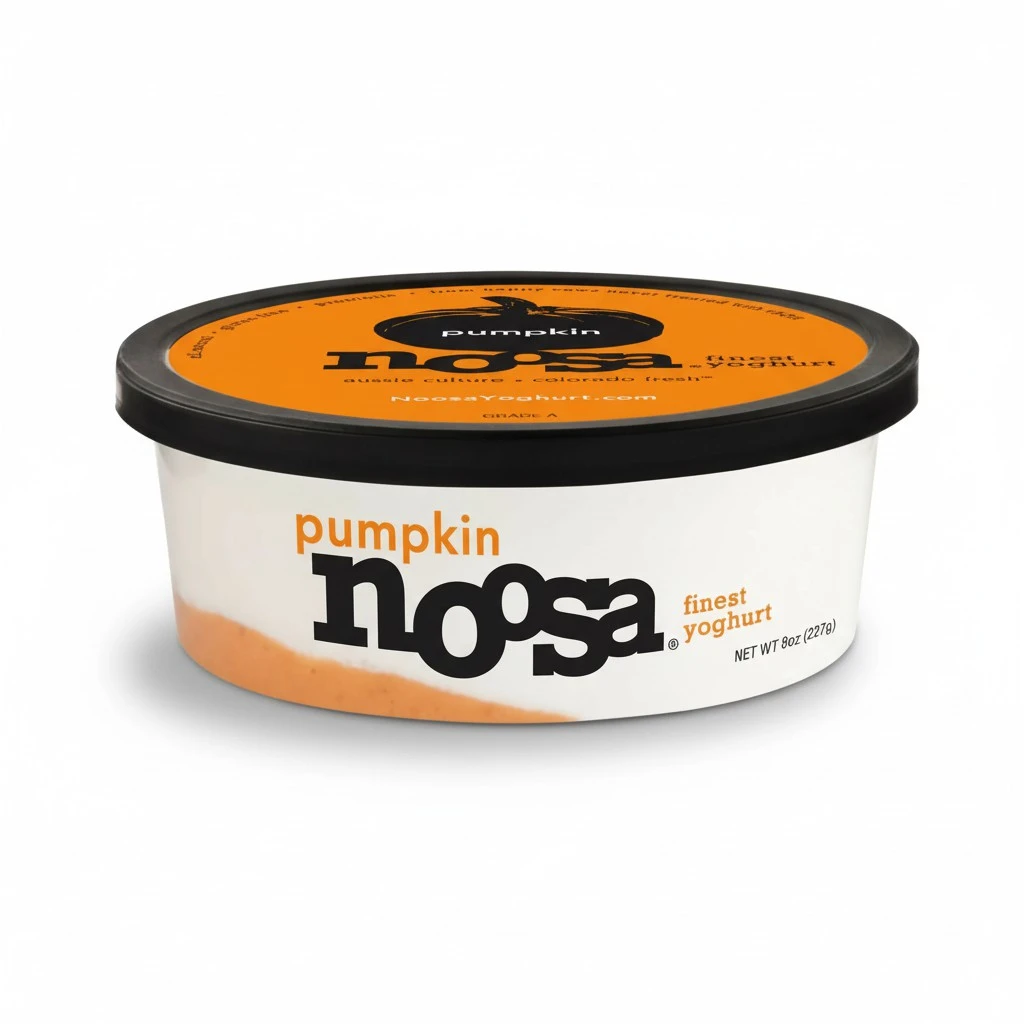noosa Yoghurt, Pumpkin, 8oz, Probiotic, Whole Milk Yogurt, Real Pumpkin, No Artificial Ingredients, Gluten Free