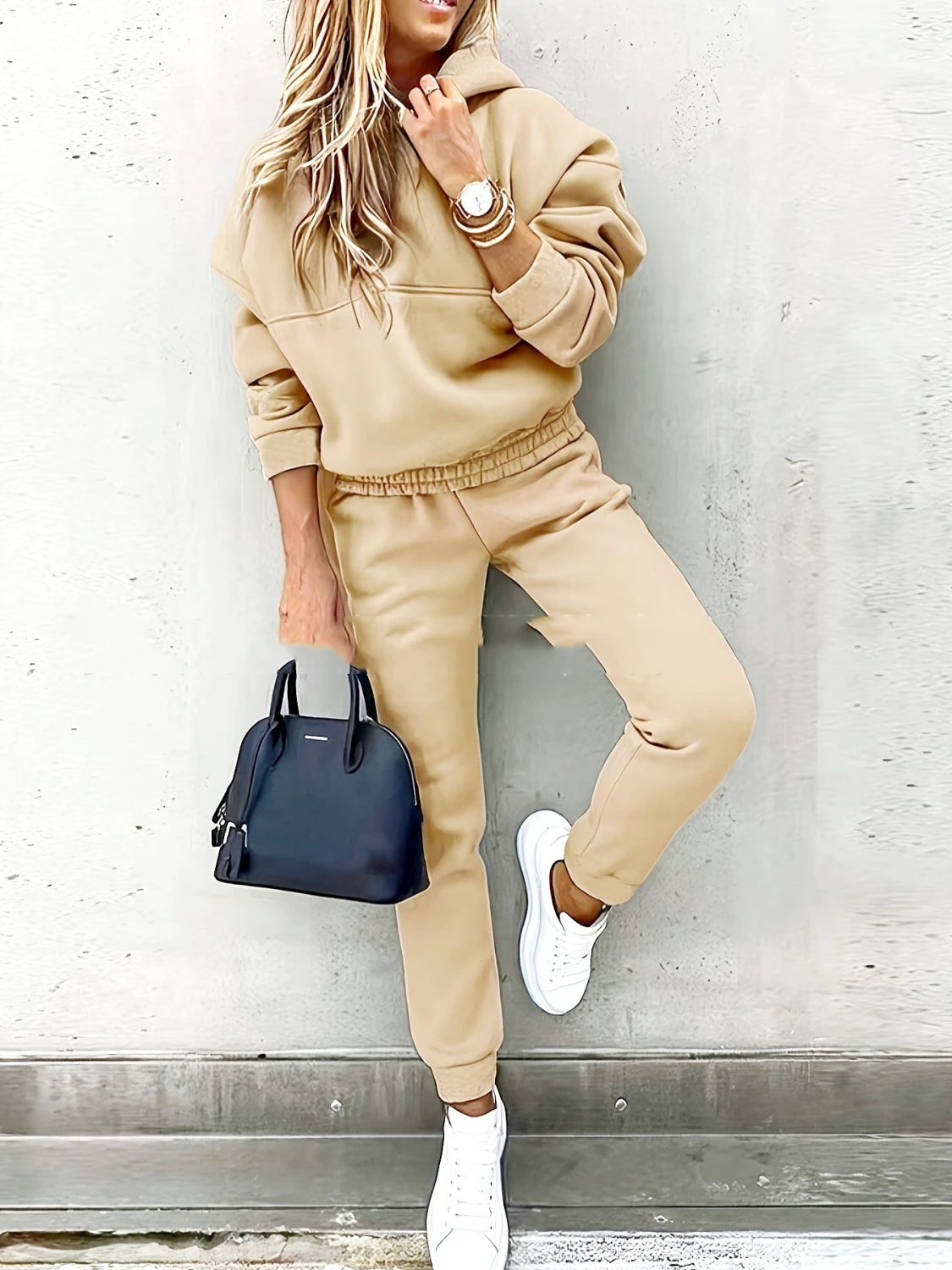 Top And Pants Hoodie Street Suit
