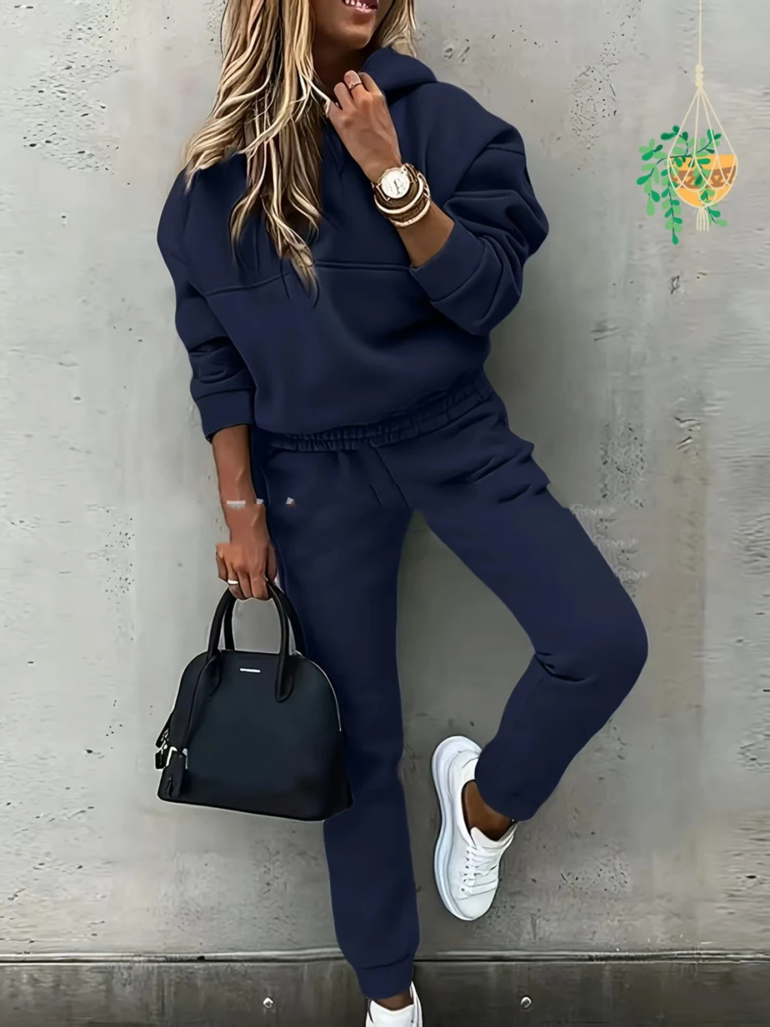 Top And Pants Hoodie Street Suit
