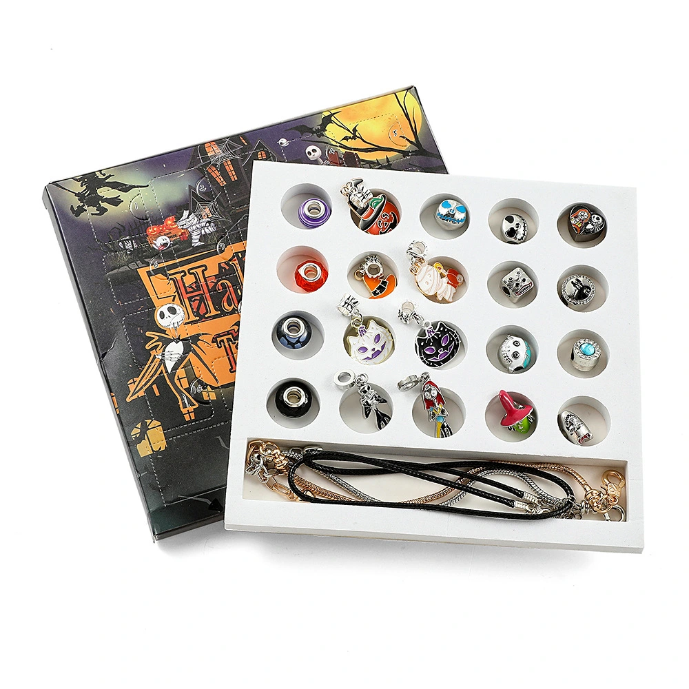 Halloween Children's Large Hole Beaded Braceletnecklace Gift Box