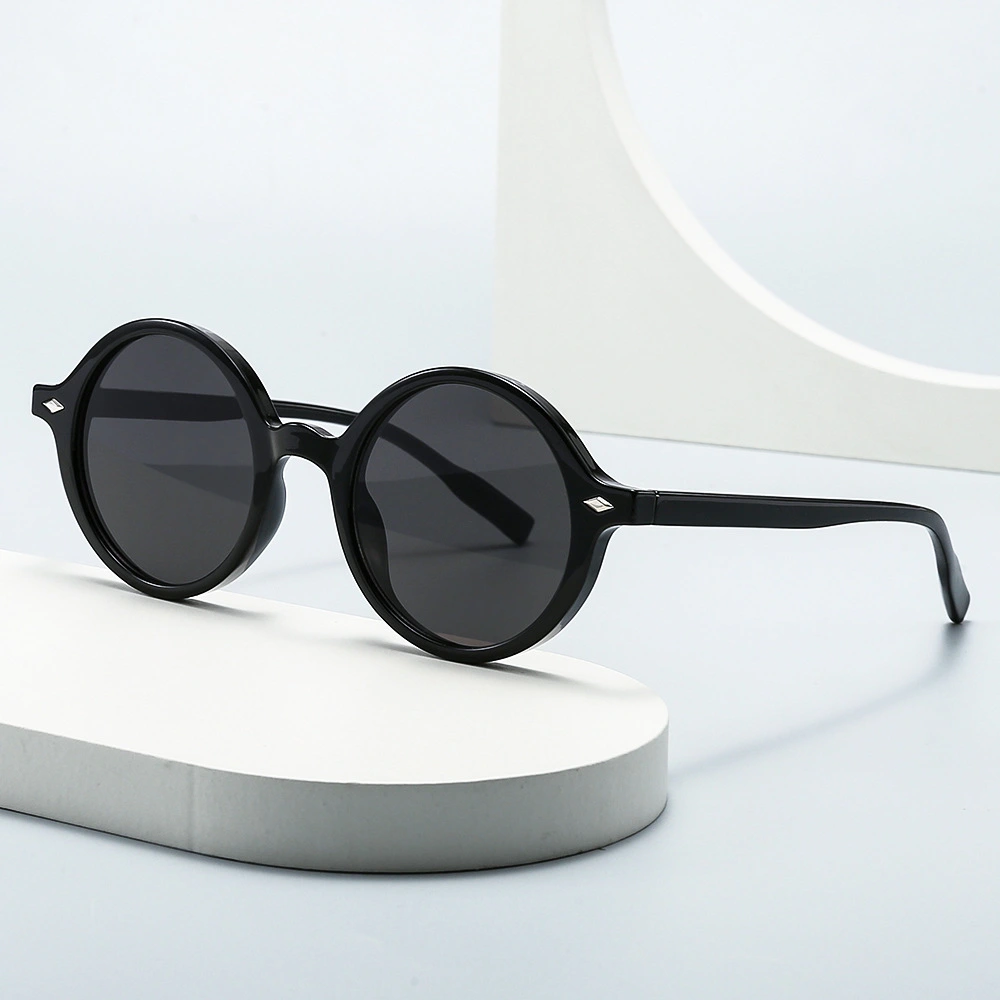 Retro Oval Sun Glasses Y2g Pure Champagne Sunglasses Female Cross-border Fashion