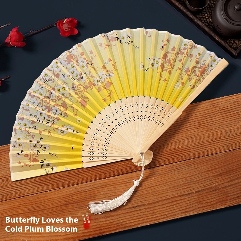 Chinese Style Han Costume Female Cheongsam Dancing Portable Folding Fan