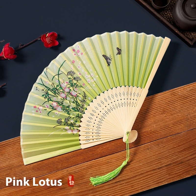 Chinese Style Han Costume Female Cheongsam Dancing Portable Folding Fan