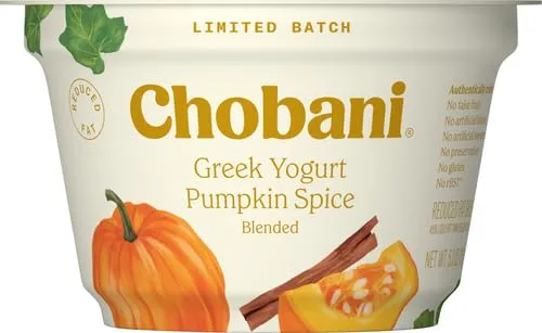 Chobani® Low-Fat Greek Yogurt Pumpkin Spice Blended 5.3oz Limited Batch