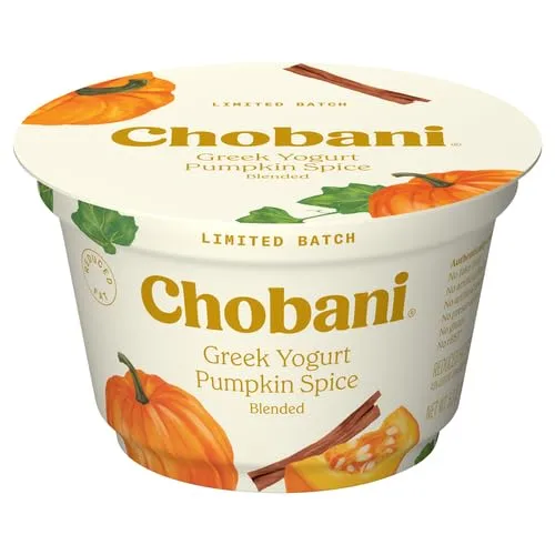 Chobani® Low-Fat Greek Yogurt Pumpkin Spice Blended 5.3oz Limited Batch