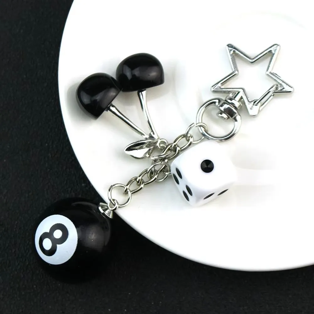 Creative Cherry Table Tennis Pendants Personalized Keychain