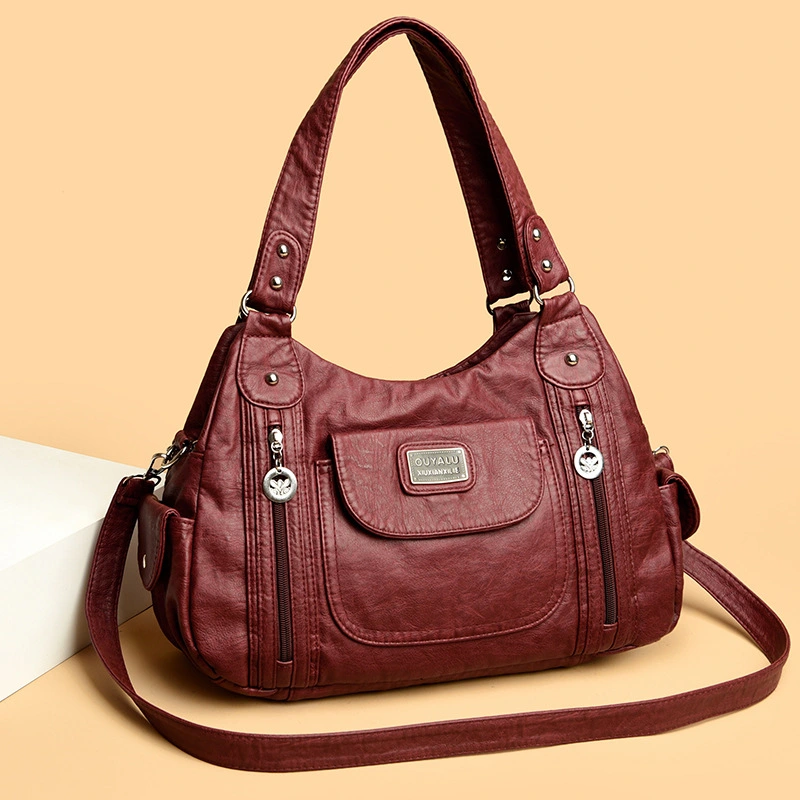 Bag Women's Fashion Tote Bag New European And American Retro Shoulder Messenger Bag Dumpling Bag