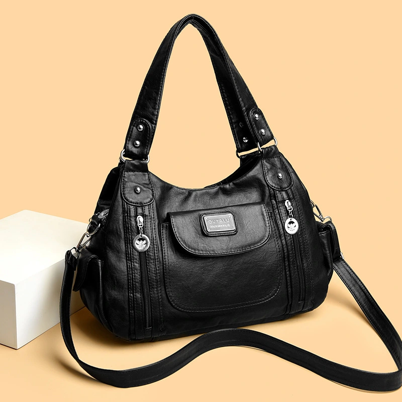 Bag Women's Fashion Tote Bag New European And American Retro Shoulder Messenger Bag Dumpling Bag