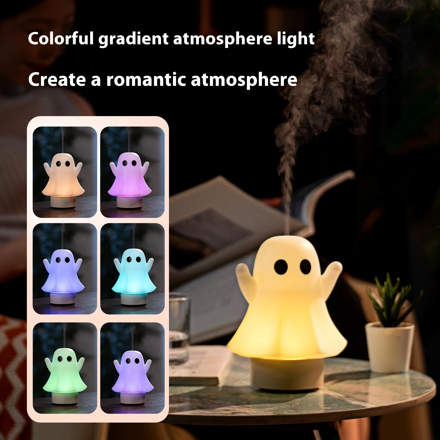 USB Humidifier Colorful Romantic Ambience Light