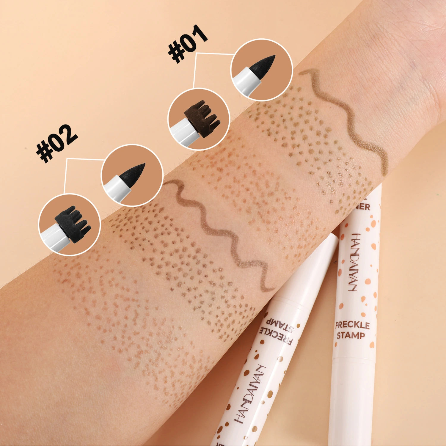 Waterproof Not Easy To Fade Natural Double-headed Freckle Eyeliner
