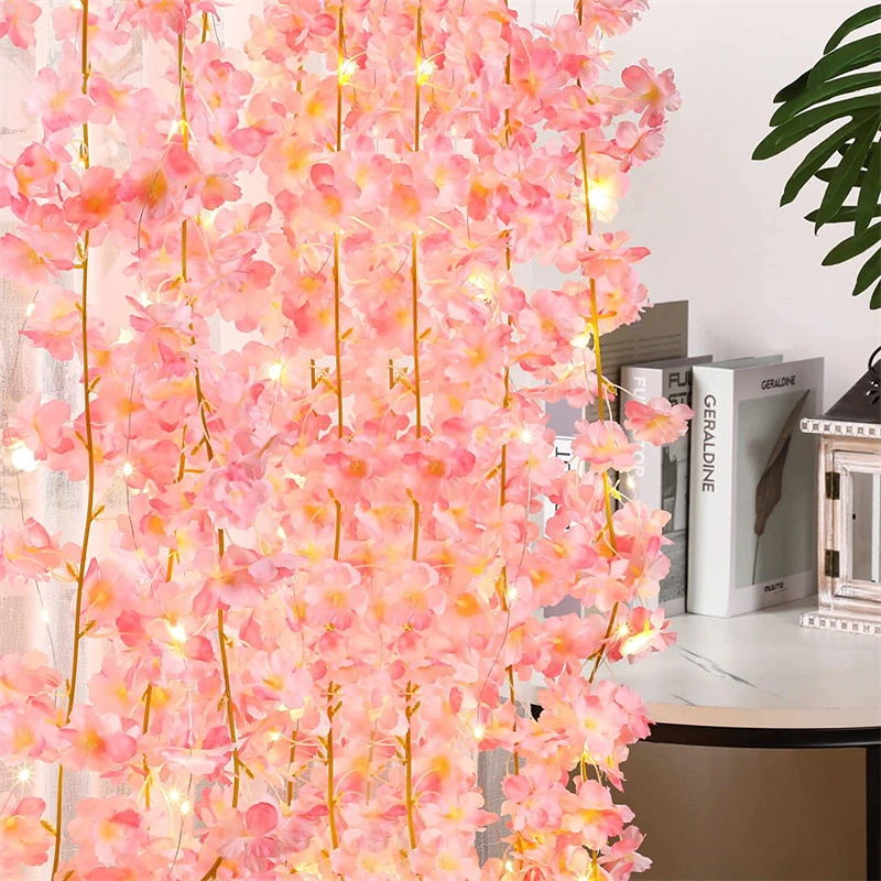 Sakura Lighting Chain Outdoor Atmosphere Led Christmas Rattan Lighting Chain