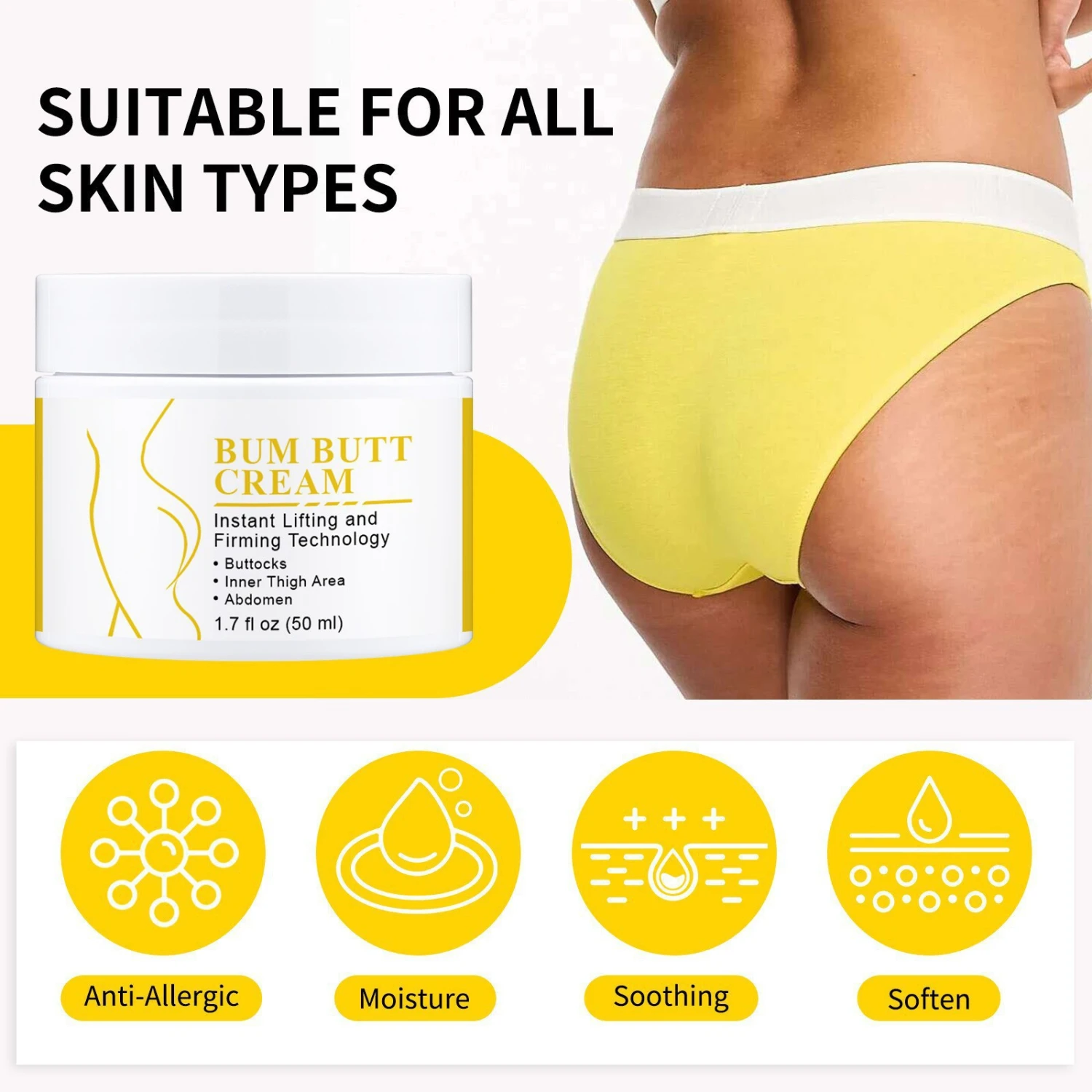 Gentle Care Plump Lifting Hip Skin Nourishing Moisturizing Hip Lifting Body Cream
