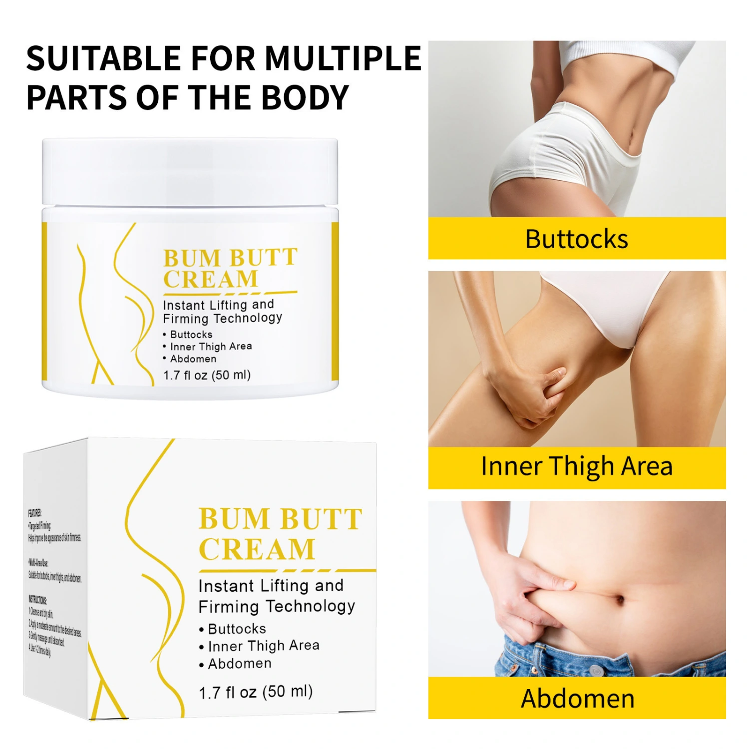 Gentle Care Plump Lifting Hip Skin Nourishing Moisturizing Hip Lifting Body Cream