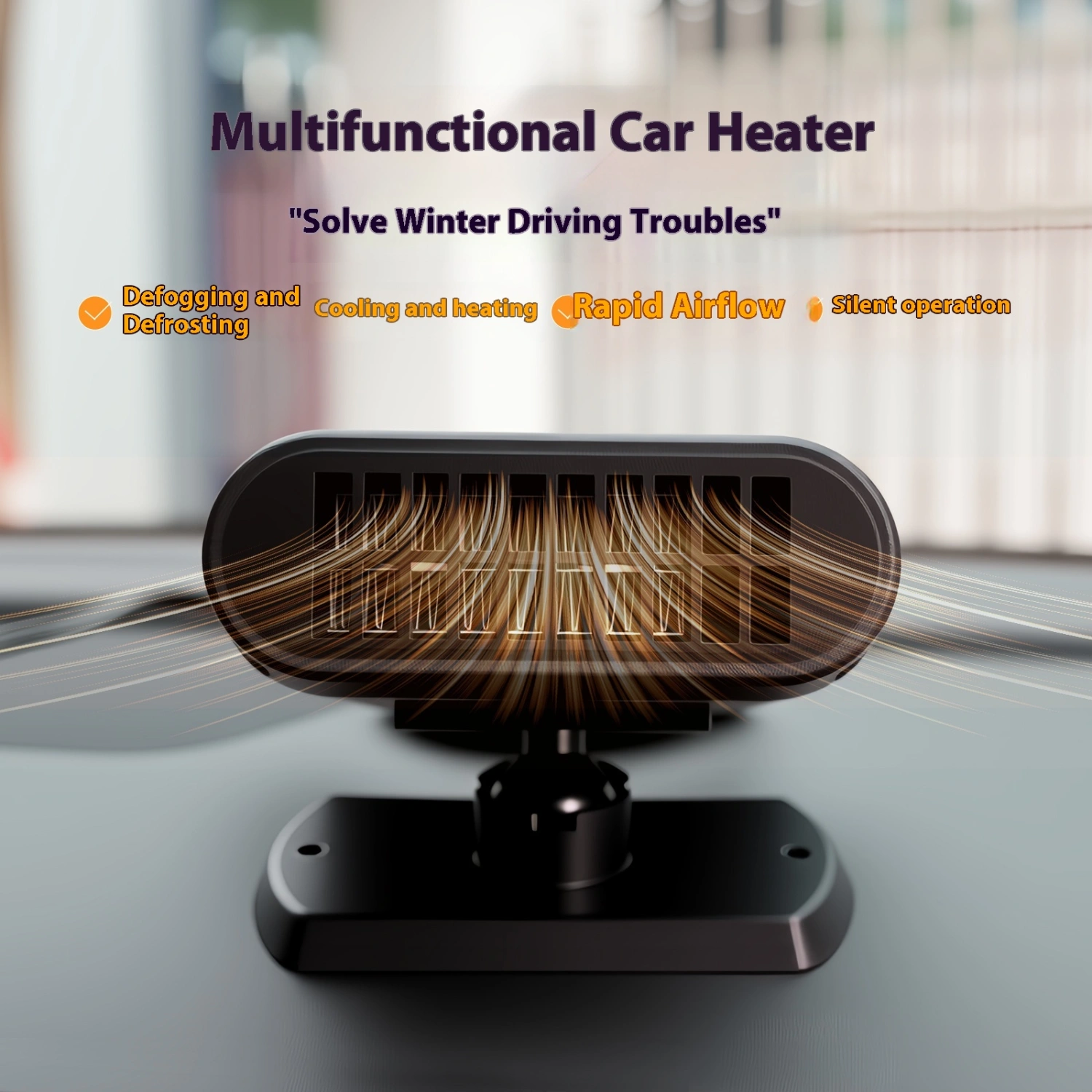 Front Windshield Glass Car Heating Defogging Car Warm Air Blower