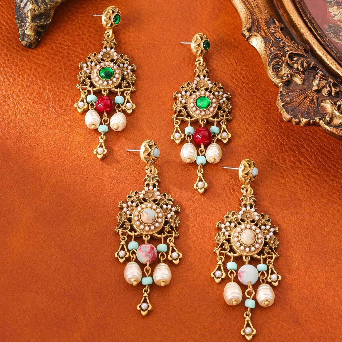 Glass Pearl High-grade Earrings Temperament Entry Lux Ear Studs