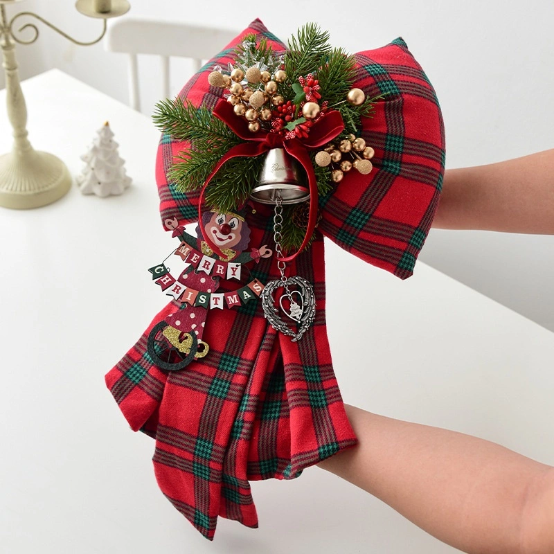 Christmas Hanging Decoration Handmade Diy Three-dimensional Bow Arrangement
