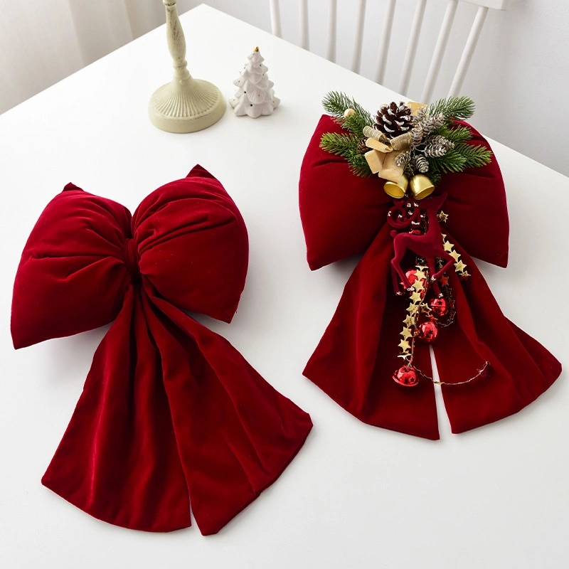 Christmas Hanging Decoration Handmade Diy Three-dimensional Bow Arrangement