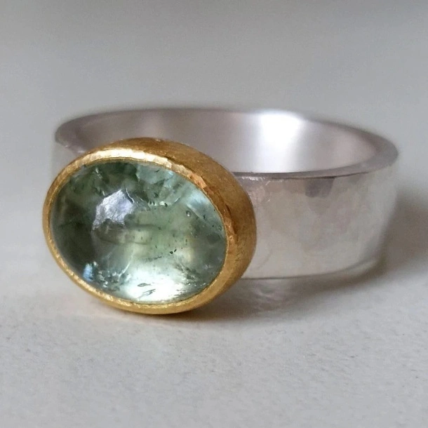 Simple Natural Stone Ring Light Luxury