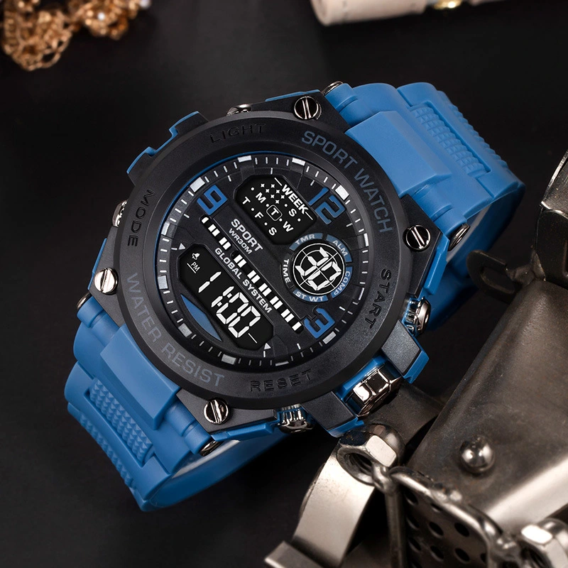 Good-looking Simple Electronic Watch Student Outdoor Sports Timing Luminous