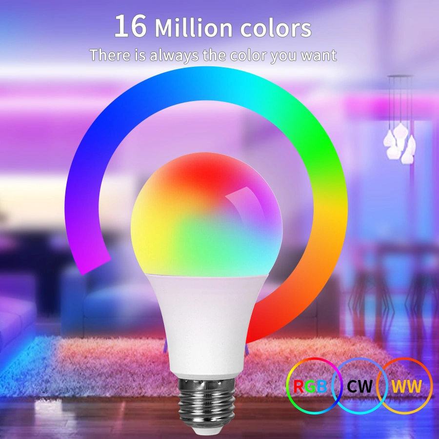 Graffiti WIFI Bluetooth Smart Bulb RGB Electrodeless Dimming