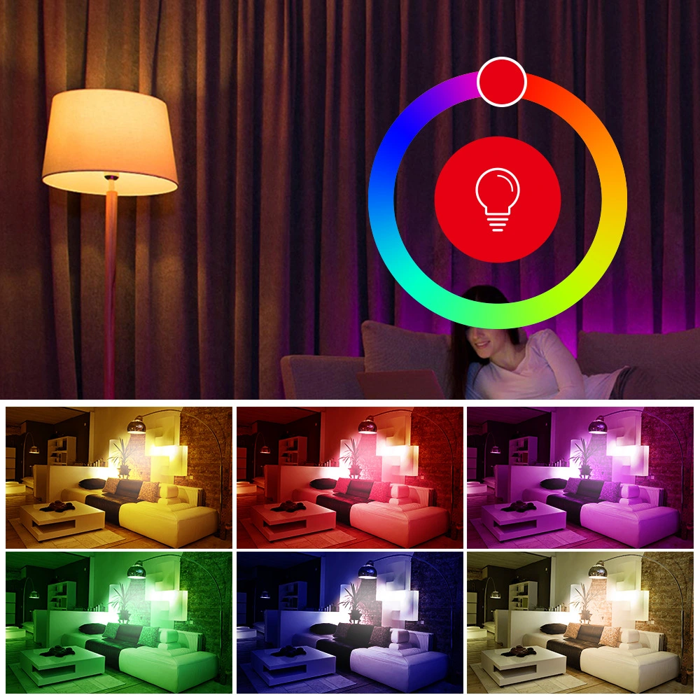 Graffiti WIFI Bluetooth Smart Bulb RGB Electrodeless Dimming
