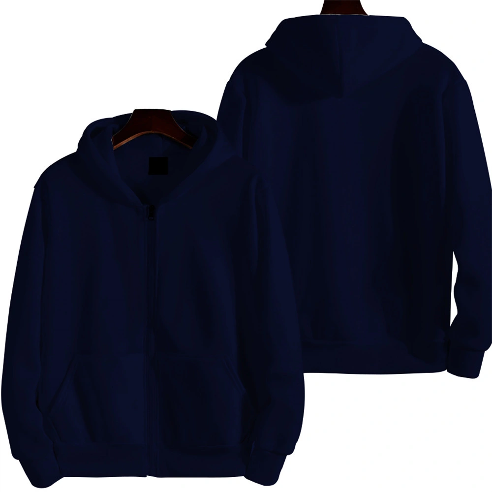 Solid Color British Loose Sports American Zipper Jacket Men