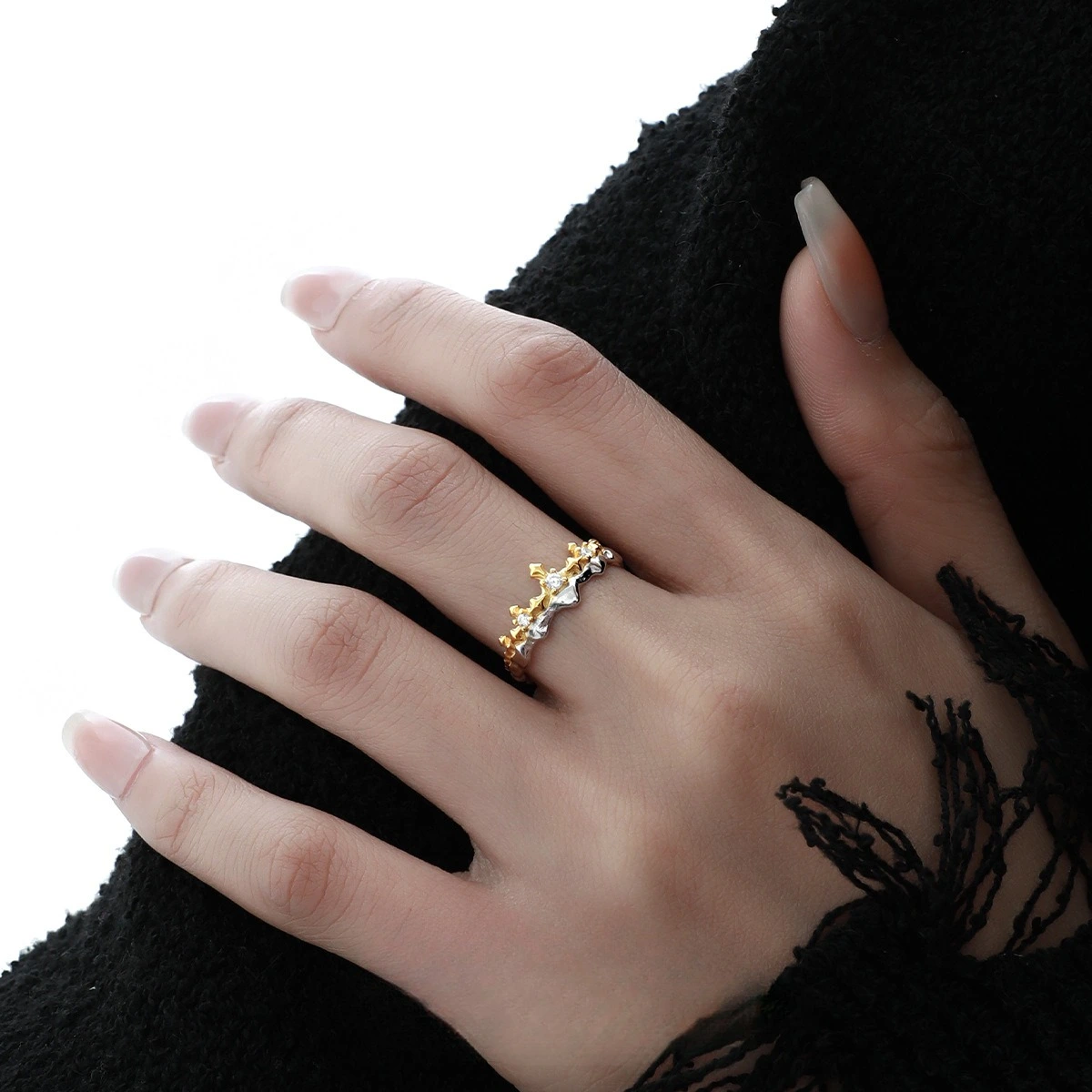 Princess Knight Couple Minority All-match High-grade Ring