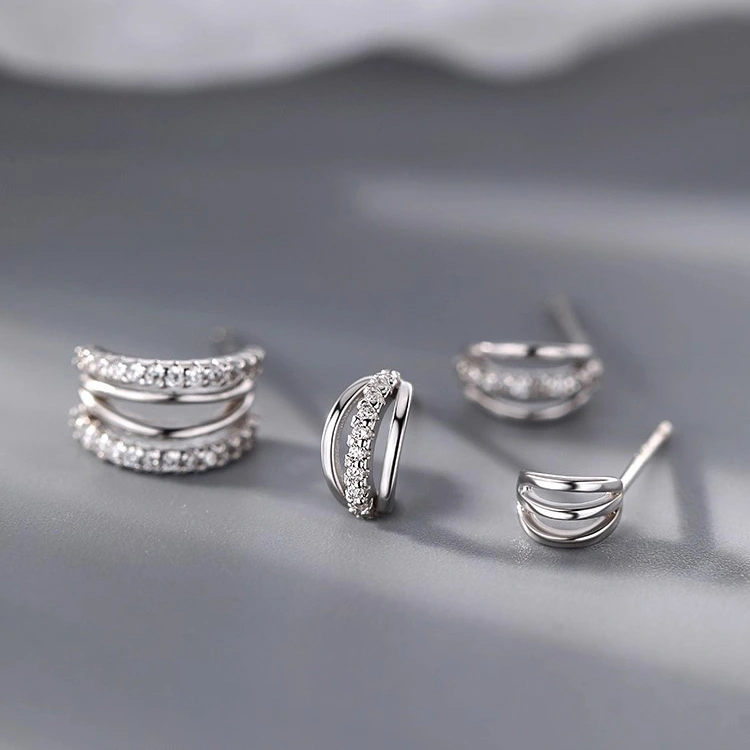 Light Luxury Minority High-grade Earrings 925 Silver Needle