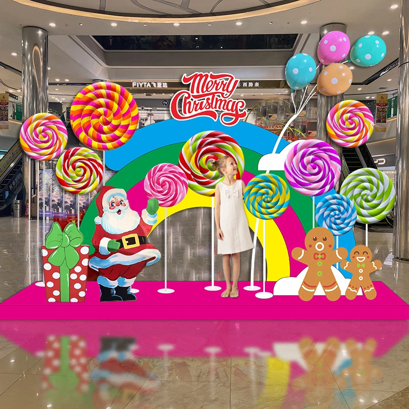 Creative Large Lollipop Ornaments Christmas Decorations