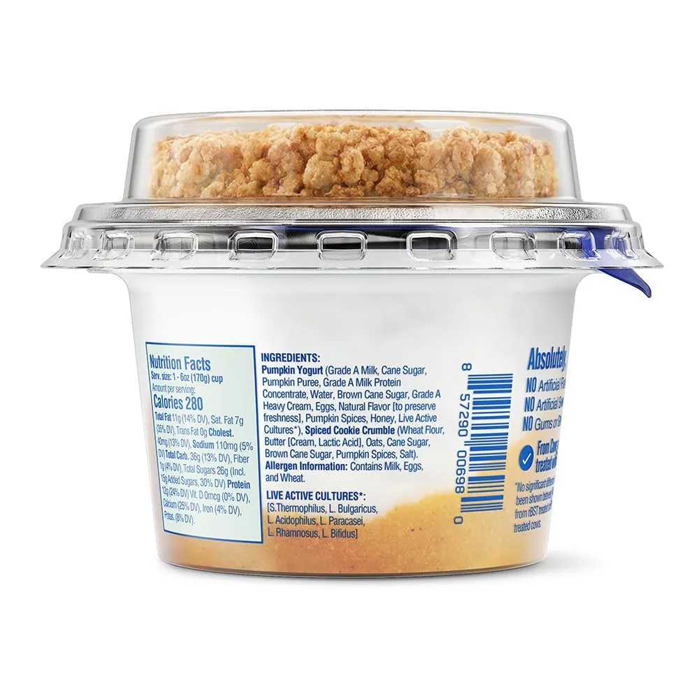 Ellenos Yogurt, Pumpkin Pie, 6 oz