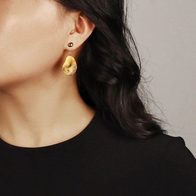 Asymmetric Earrings New Advanced Chinese Style Temperament Female
