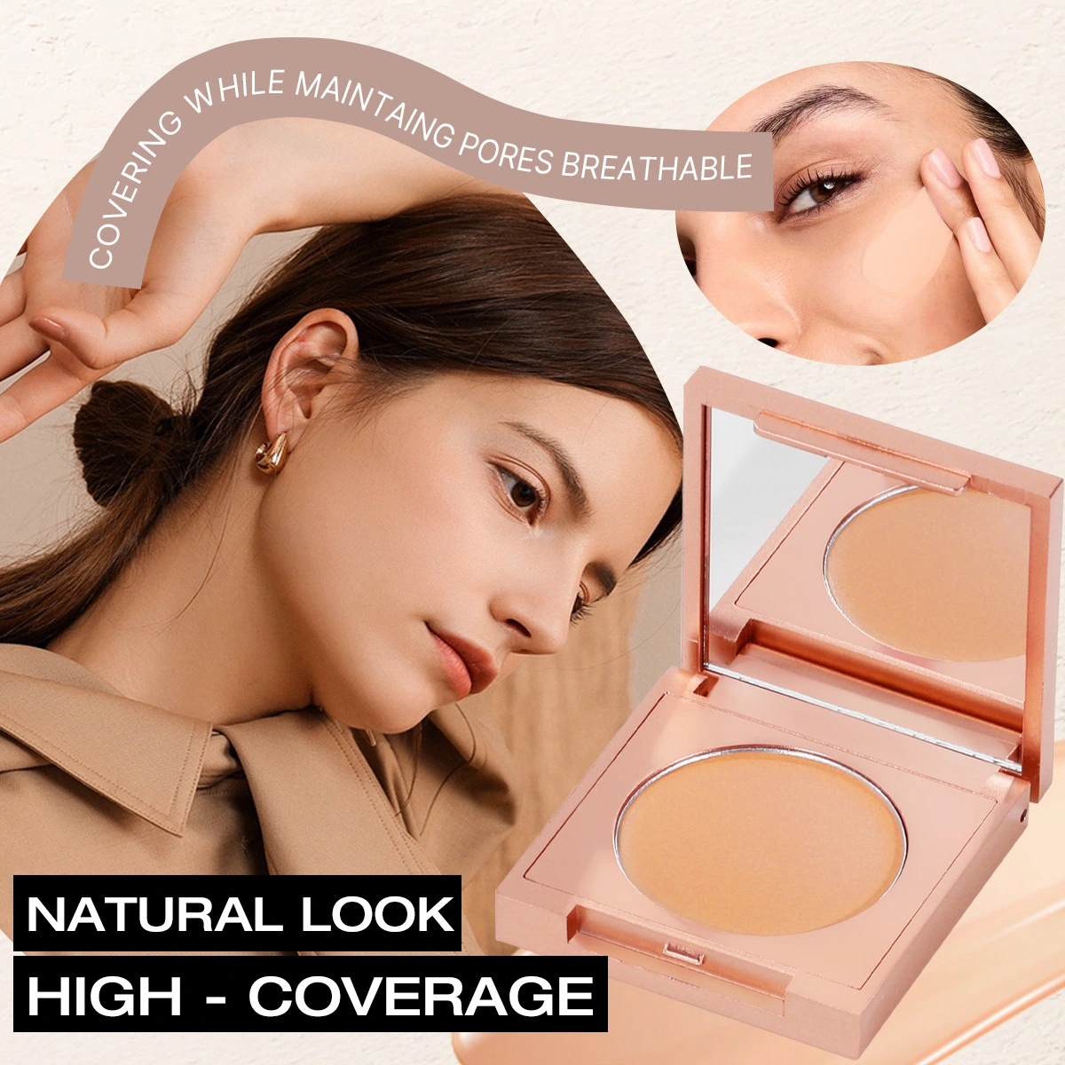 Fundus Creamy Concealer Cover Eye Bags And Dark Circle Natural Cover Skin Blemishes