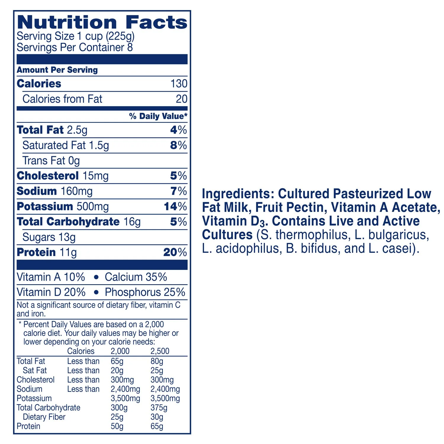 Mountain High Low Fat Yogurt Plain 64.0 oz Tub