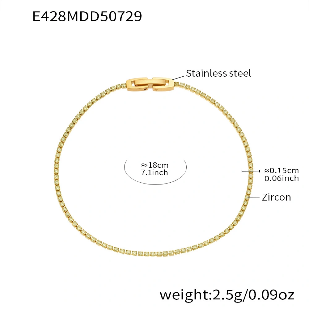 Super Full-Diamond Fine Ring Bracelet