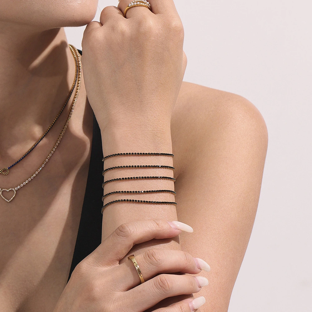 Super Full-Diamond Fine Ring Bracelet