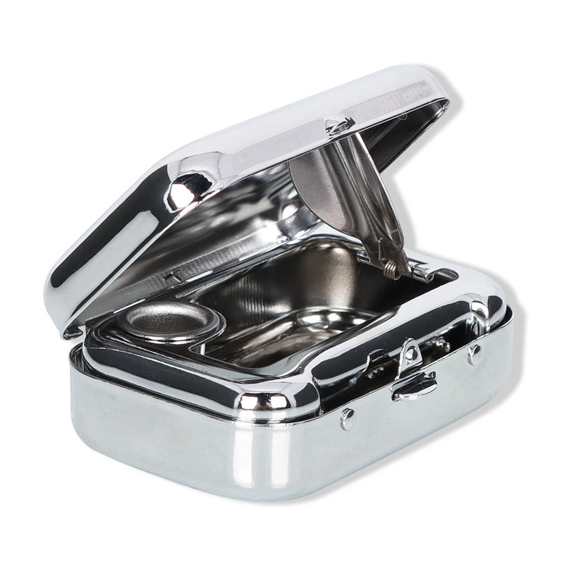 Creative Mini Metal Pocketable Ashtray Car Outdoor Smoking Set Accessories