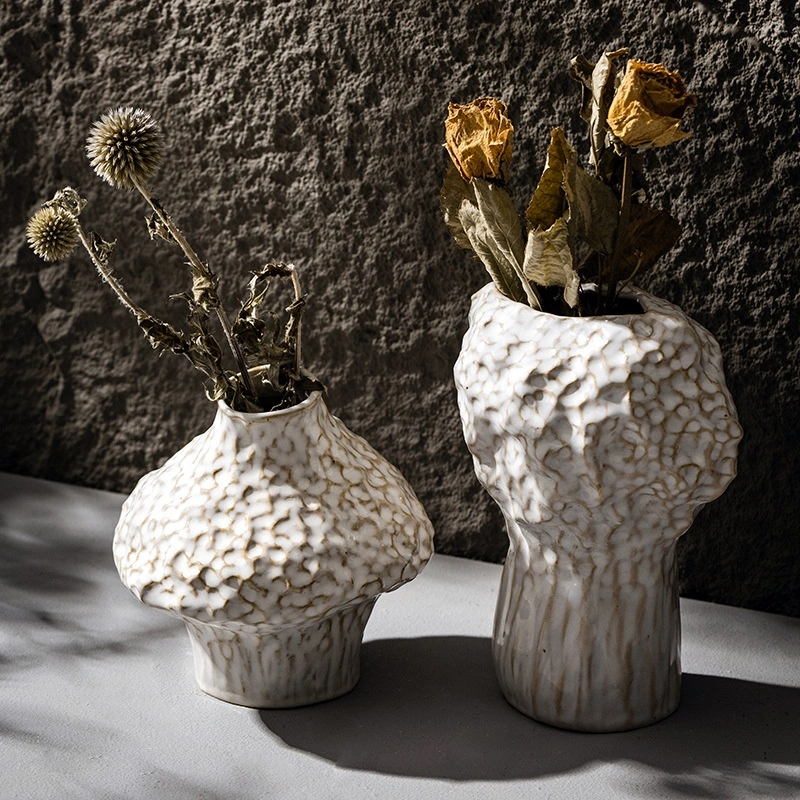 Living Room Flower Arrangement Dried Flower Hydroponic Ceramic Vase