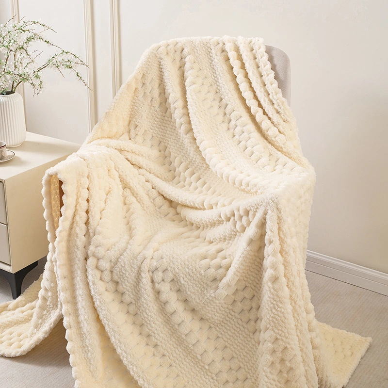Flannel Jacquard Blanket Office Nap Air Conditioner