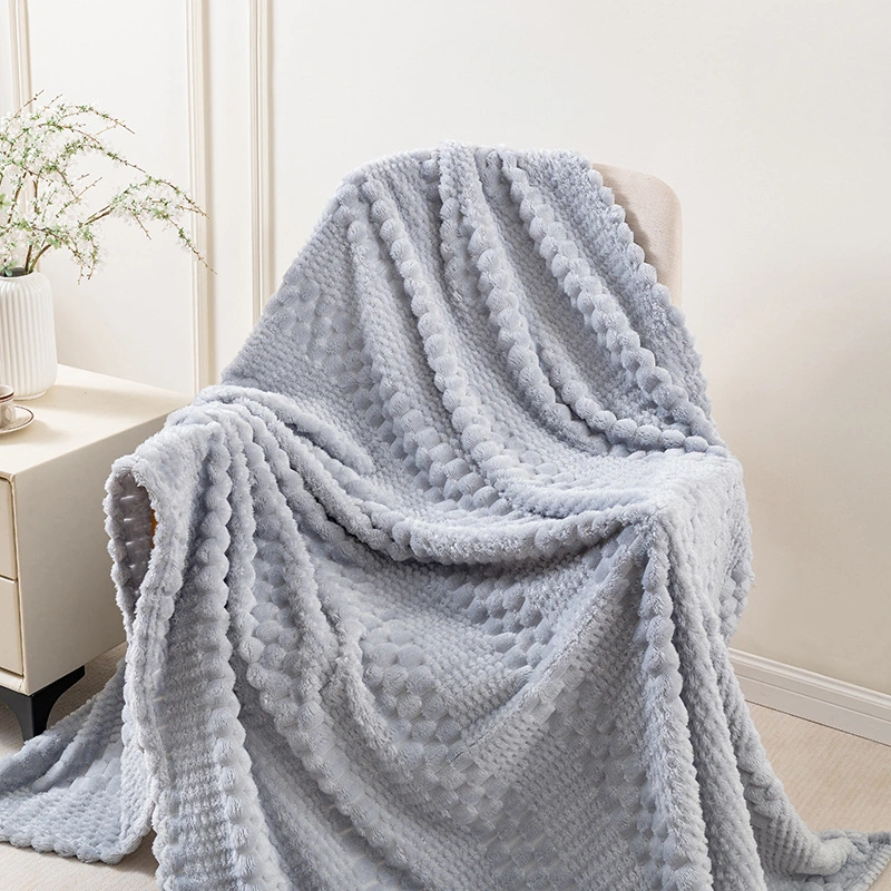 Flannel Jacquard Blanket Office Nap Air Conditioner