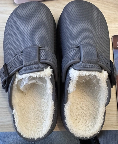 Toe Plush Soft Soled Slippers Adjustable