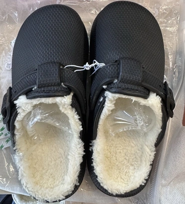 Toe Plush Soft Soled Slippers Adjustable