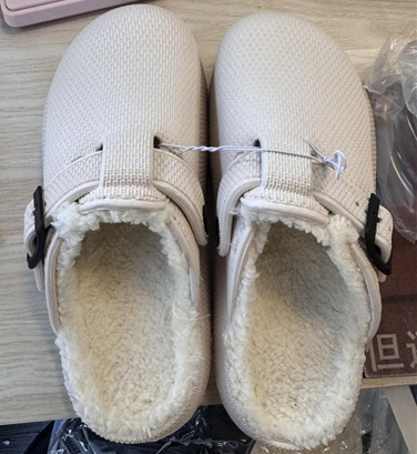 Toe Plush Soft Soled Slippers Adjustable