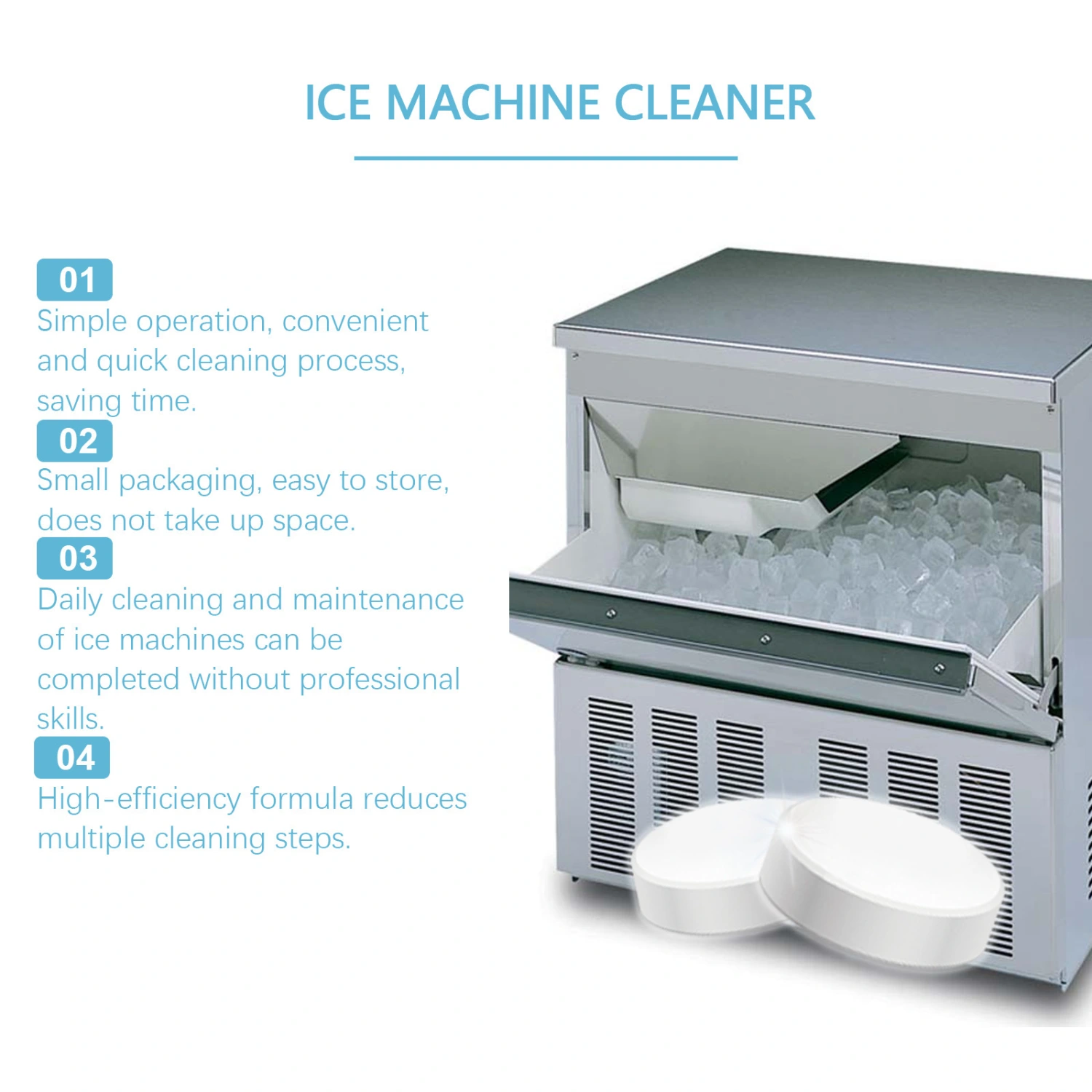 Daily Household Mild Descaling And Deodorization Ice Machine Cleaning Plate