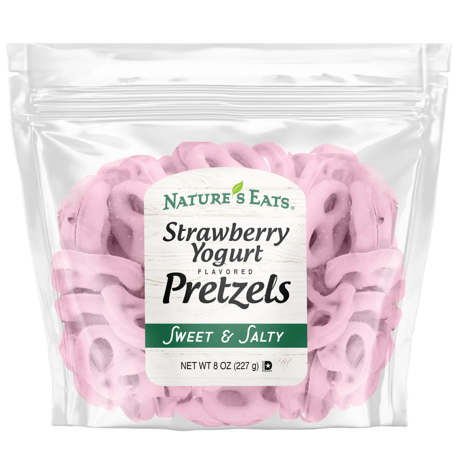 Nature's Eats Strawberry Yogurt Flavored Pretzels 8oz
