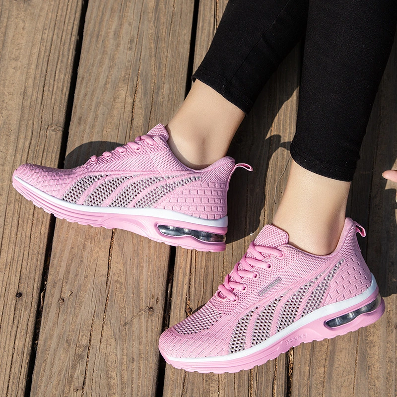 Mesh Women's Breathable Shoes Flying Woven Air Cushion