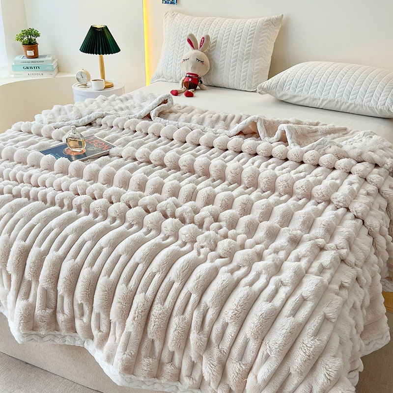 Versatile For Household Use Bamboo Knot Milk Flannel Blanket